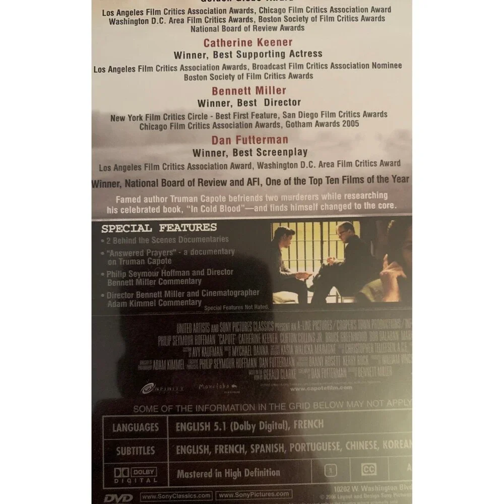 Capote DVD